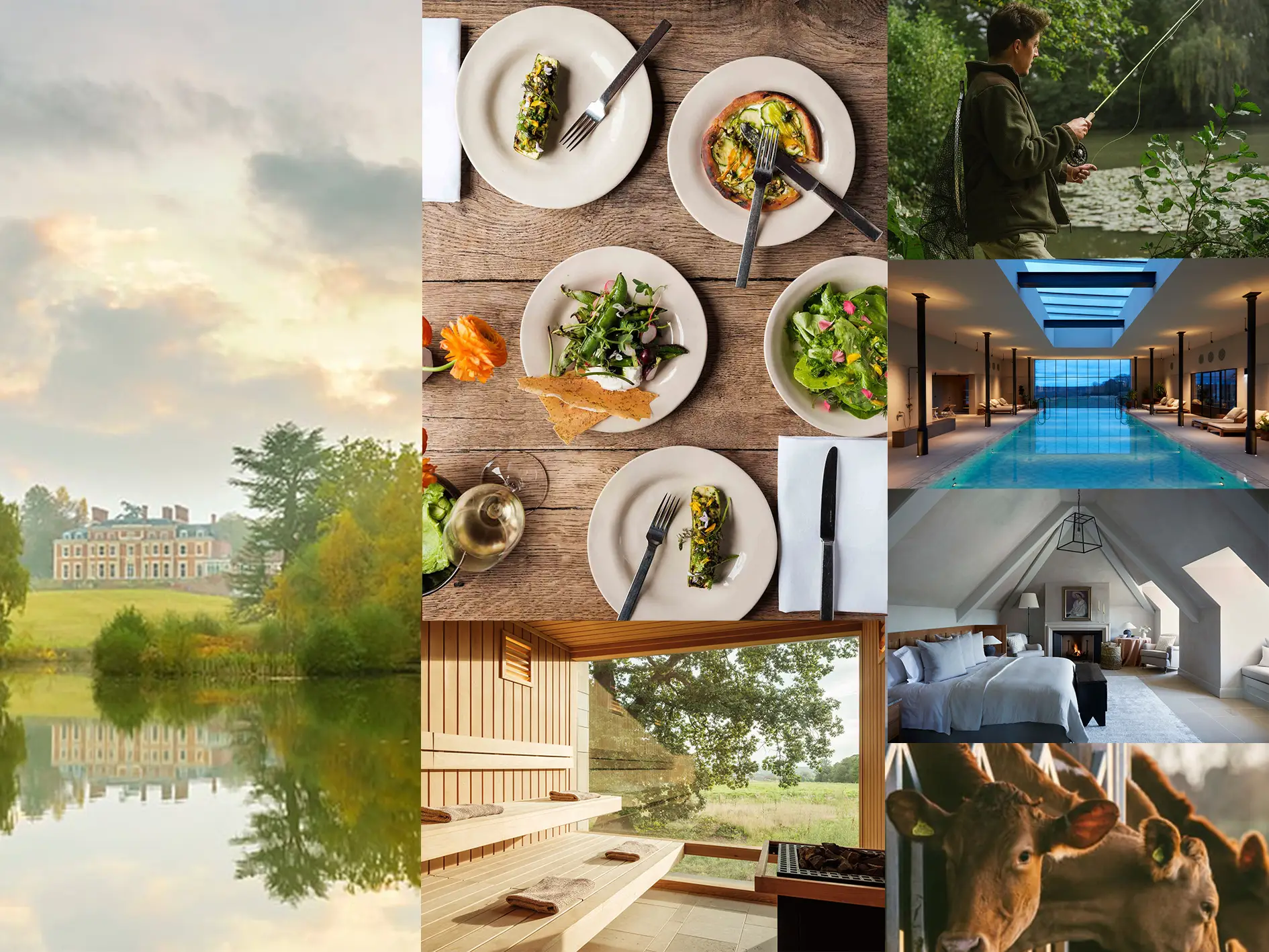 Farm-to-Table Luxury Hotels 2026: Inside Hospitality's Quiet Revolution 1 Heckfield Place farm-to-table luxury hotel overview - house, food, spa, fishing, dairy and accommodation