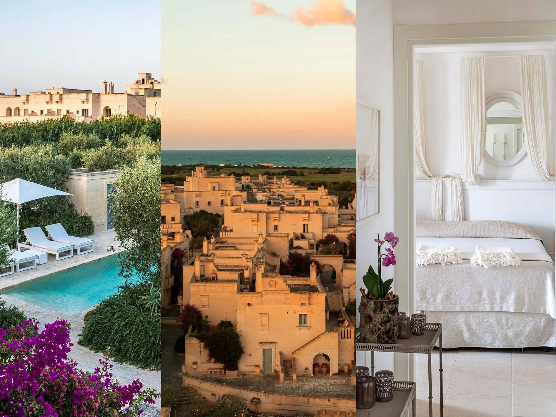 Farm-to-Table Luxury Hotels 2026: Inside Hospitality's Quiet Revolution 3 Borgo Egnazia Puglia Italy luxury resort - private villa pool, Mediterranean village architecture and white suite
