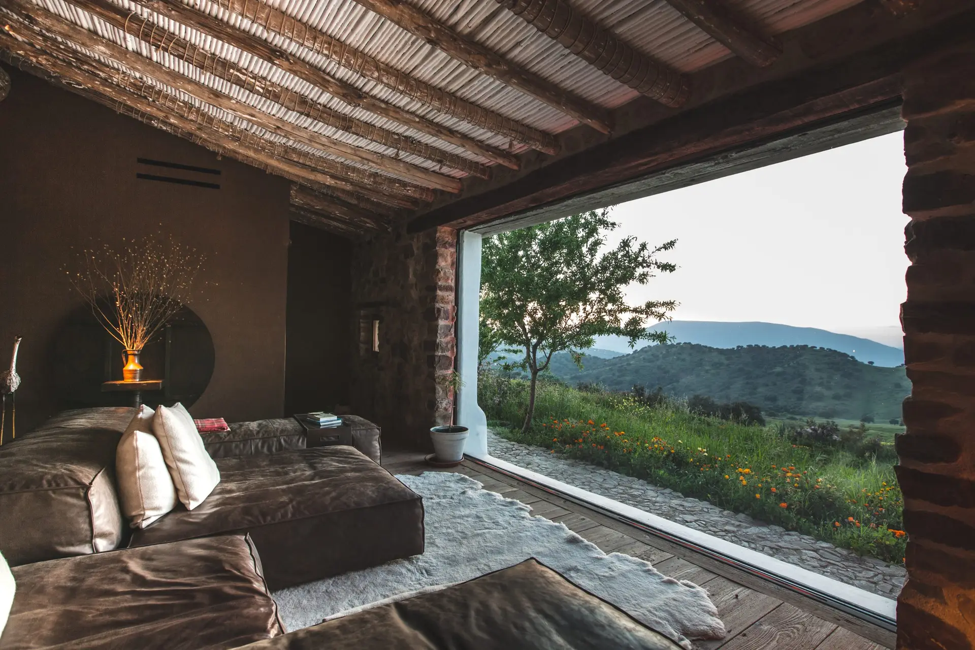 Farm-to-Table Luxury Hotels 2026: Inside Hospitality's Quiet Revolution 4 La Donaira Andalusia off-grid biodynamic luxury hotel with Sierra de Grazalema mountain view