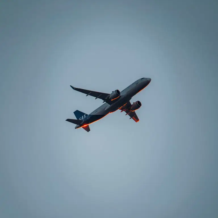 SAS most punctual airline 2026 - Scandinavian Airlines Airbus aircraft climbing at dusk
