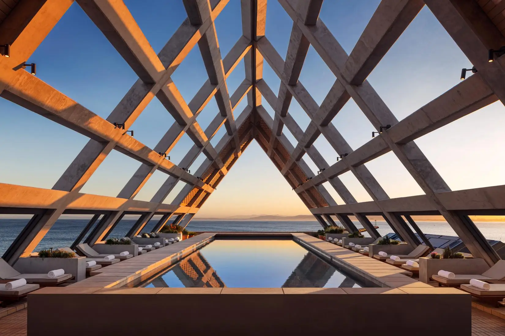 Heated rooftop pool at The Cape Town EDITION
