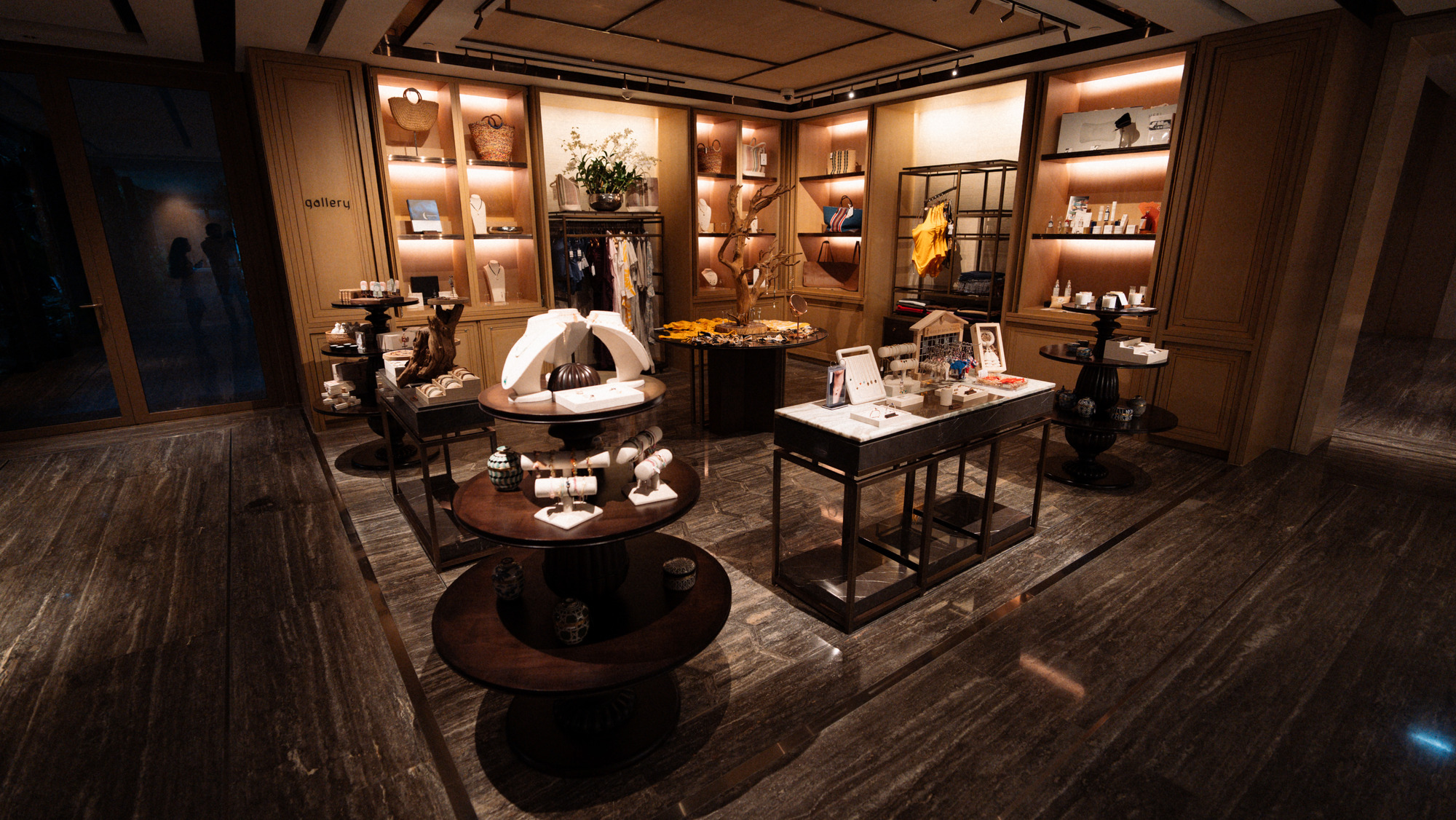 Jewelry, ceramics and clothing in the Gallery shop at Capella Bangkok