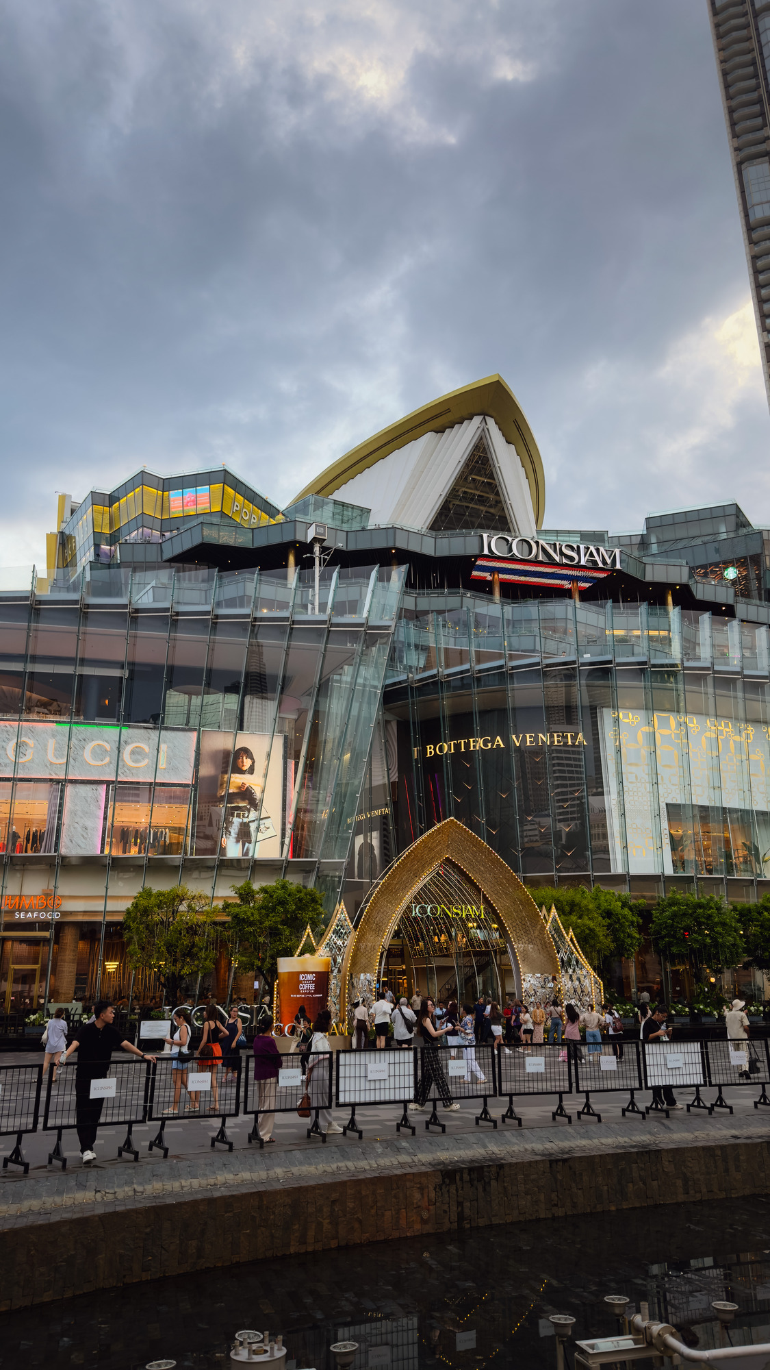 Exterior of the ICONSIAM shopping mall on the Chao Phraya River in Bangkok