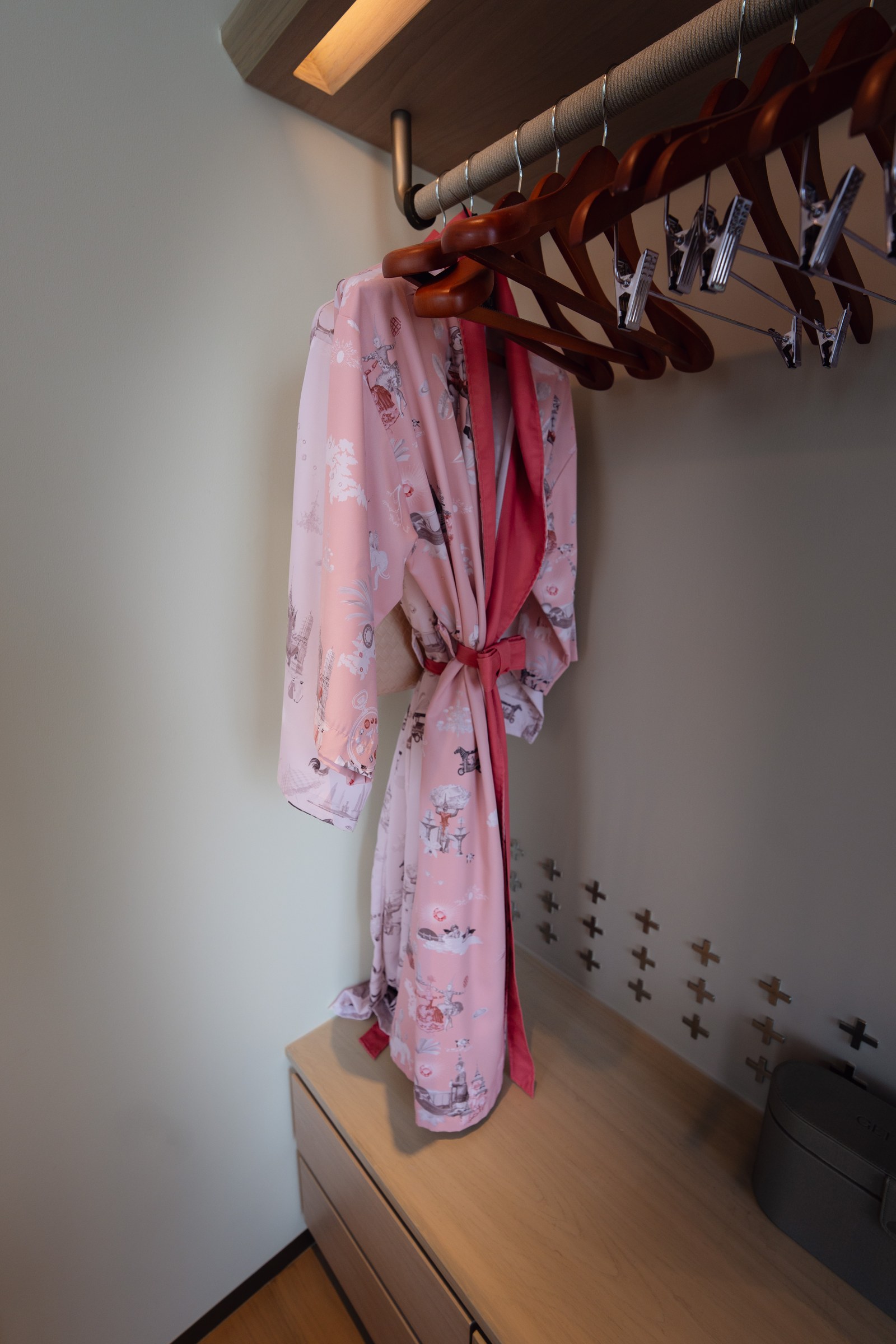 KROMO Bangkok bathrobe with Nakrob Moonmanas illustration